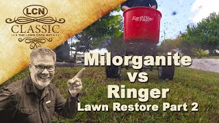 Milorganite vs Ringer Lawn Restore  Part 2 [upl. by Dnalrah]