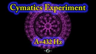 CYMATICSCIMATICACYMATIC Experiment 12 432 Hz [upl. by Bartlett363]