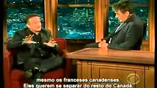 Robin Williams  CanadianFrench Jokes [upl. by Orsay85]