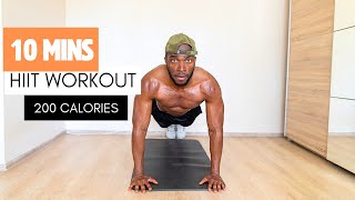 10 Minutes Intense Hiit Workout For Fat Burn amp Cardio No Equipment [upl. by Nylaf122]