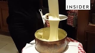 How Aligot Is Made In Paris [upl. by Atnod]