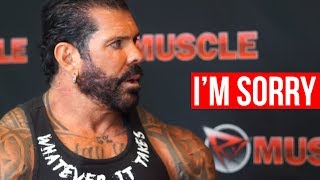 Rich Piana Apologizes Live With on RXMuscle [upl. by Anelrahs]