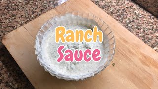 In less than 1 MIN  How o make easy Ranch Sauce at Home [upl. by Jaynes]