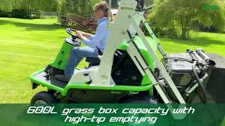 Etesia Hydro 124 DL Ride on Mower [upl. by Oalsinatse]