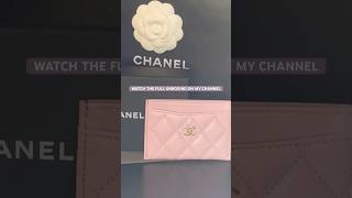 PRETTY IN PINK CHANEL SLG UNBOXING🩷✨shorts chanelunboxing chanel luxury purses haul shop [upl. by Sukram]