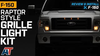 20092014 F150 Raptor Style Grille Light Kit Review amp Install [upl. by Nnywg669]