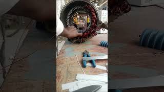 How to 10 HP 3 phase motor winding kaise karen [upl. by Pennebaker]