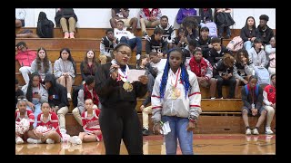 Abbeville HS celebrate two world powerlifting champion students at pep rally [upl. by Moyna]