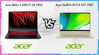 ACER NITRO 5AN517547952 VS ACER SWIFT 5SF51455T700T [upl. by Nylrac]