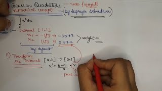 ●Gaussian Quadrature  Numerical Concept ✅️ by Supriya Srivastava [upl. by Bean804]