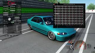 Most realistic tuning car  App on assetto corsa  Honda Civic  Hondata  Tuneo realistico [upl. by Lustig891]