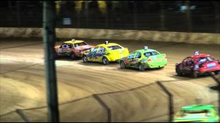 Modified Production  AMain  Aussie Open  Maryborough Speedway  291212 [upl. by Llecram]