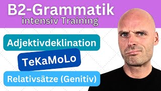 B2Grammatik intensiv  Adjektivdeklination TeKaMoLo Relativsätze Genitiv [upl. by Finegan]