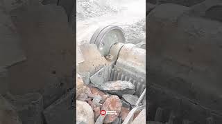 JAW CRUSHER Machine SMASHES Massive Rocks to Pieces shorts youtubeshorts jawcrusher [upl. by Hseyaj]