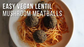 easy vegan meatballs [upl. by Agace]