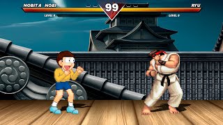 NOBITA NOBI VS RYU  HARDEST LEVEL INSANE FIGHT [upl. by Marler]