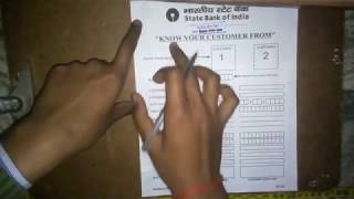 How To Fill KYC Form Of SBI  sbi का KYC फॉर्म कैसे भरे  sbi  sbi ka kyc form kaise bhare [upl. by Yelrebmik812]