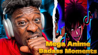 🎴Mega Anime Badass Moments TikTok compilation🎴  7  REACTION [upl. by Eltsryk]