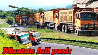 5 TRUK FUSO 220 ps 6x4 Konvoi di tanjakan ekstrim  Extreme roads [upl. by Salkcin]