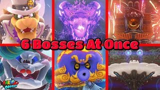 What If You Fight 6 Bosses At The Same Time  Super Mario Odyssey [upl. by Tabatha]