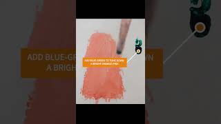 How To Tone Down Bright OrangePink Oil Paint Colors [upl. by Kunz]