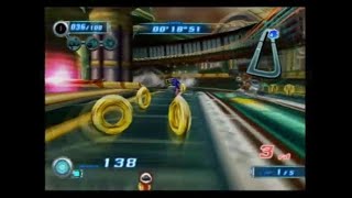 Sonic Riders Zero Gravity PS2  Free Race  Megalo Station  Sonic with Mag  Replay 720p 60fps [upl. by Yrffej929]