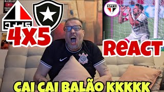 REACT SÃO PAULO 14 X 51BOTAFOGO  ELIMINADOSSS AHAHAHAHHAHAAH [upl. by Ylnevaeh]