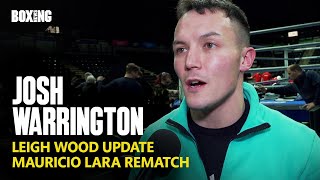 Josh Warrington Updates On Leigh Wood Rematch [upl. by Yderf]