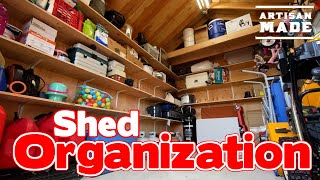 How To Maximize Storage Space  Shed Organization  Garage Organization  Garage Storage Ideas  DIY [upl. by Robinet]