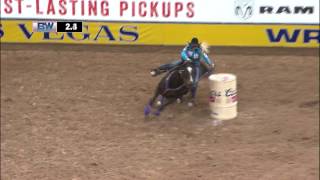 Amberleigh Moore  Rd 8 Tied Arena Record  2016 Wrangler NFR [upl. by Omle896]