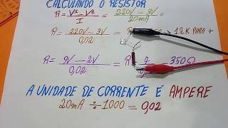 Como calcular resistor para LED Qual a resistência [upl. by Drawyeh]