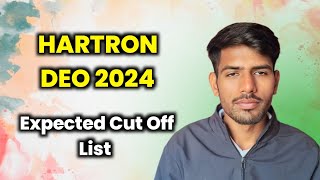 Hartron DEO Expected Cut Off List 2024 hartron result cutoff [upl. by Stets665]