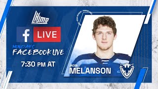 QMJHL Facebook Live  with Jacob Melanson Sherbrooke Phoenix [upl. by Glennis489]