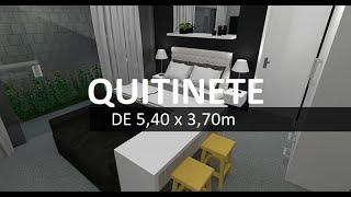 PROJETO DE QUITINETE DE 540x370m [upl. by Carlynne]