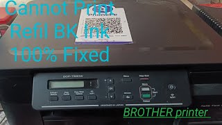 Brother printer ink cleaning  brother printer ink filling [upl. by Elleneg604]