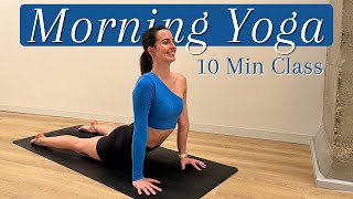 10 Min Morning Stretch  Guided Yoga for All Levels [upl. by Arundel461]