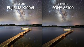 Fujifilm X100V VS Sony A6700  Night Mode Camera Test [upl. by Luckett749]