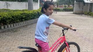 10 Year old teaches how to ride a cycle 3 easy steps to learn to ride a bike Funbloggers [upl. by Anayd]