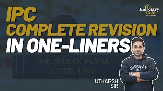 Indian Penal Code Part 1 for Judiciary Exam Preparation  Rapid Revision in One Liners [upl. by Kreg775]