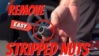 How to remove a stripped lug nuts or bolts  Life Hack [upl. by Sacha]