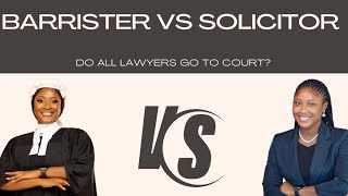 What is the Difference between a Barrister and Solicitor [upl. by Allesor]