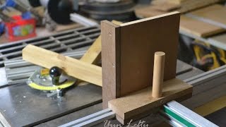 DIY งานไม้ BY Yun Lefty จิ๊กทำเดือยไม้ใช้กับโต๊ะเลื่อยวงเดือน Tenon jig  Quick and Easy [upl. by Dominick]