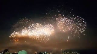 Queima de Fogos Copacabana  Virada do Ano 2015  2016 [upl. by Nodrog301]