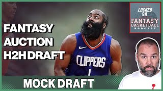 NBA Fantasy Basketball 12 Team Auction Mock Draft  Categories [upl. by Alleda]