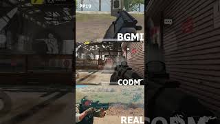 PP19 Bizon Gun Comparison CODM vs BGMI vs Real Life  Stats Performance and Realism [upl. by Sreip559]