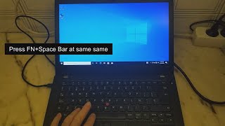 Lenovo Thinkpad T480  How to turn on or off the keyboard light backlight [upl. by Suriaj]