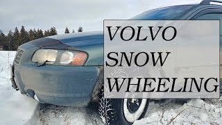 VOLVO XC70 AWESOME UNSTOPPABLE SNOW WHEELING 4x4 winterdriving fun [upl. by Adnwahs]