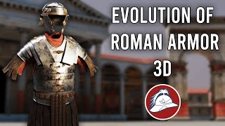 3D Evolution of Roman armor753BC486AD [upl. by Seugram]