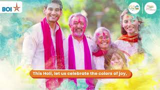 Bank Of India  Holi Wishes [upl. by Nirehtak133]