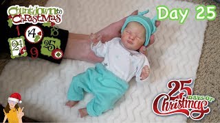 Reborn Countdown to Christmas Changing Mini Baby Elliott  Day 25  Kelli Maple [upl. by Rozanna]